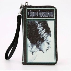 Bride Of Frankenstein Vinyl Wallet Clutch Classic Horror Monster Halloween NWT